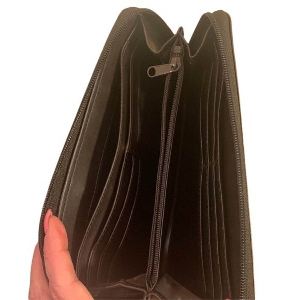NWOT Vintage Esprit Zip Around Wallet. Brown. - Picture 4 of 5